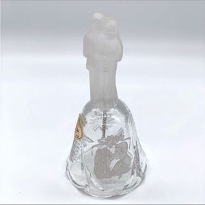 WEDDING ANNIVERSARY LEAD CRYSTAL BELL